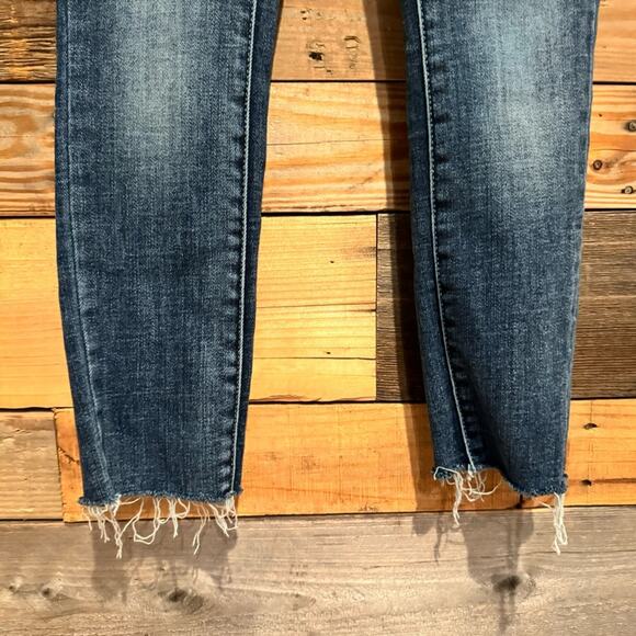 KanCan Curvy High Rise Stacked Waist Skinny Jean Medium-Dark Wash Size 24 - Picture 6 of 12